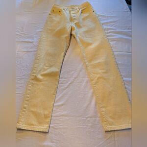 Levi's High Rise Jeans in Yellow